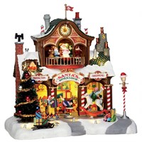 Lemax Santa's Workshop Battery Operated Sights & Sound Christmas Building (35558-UK)
