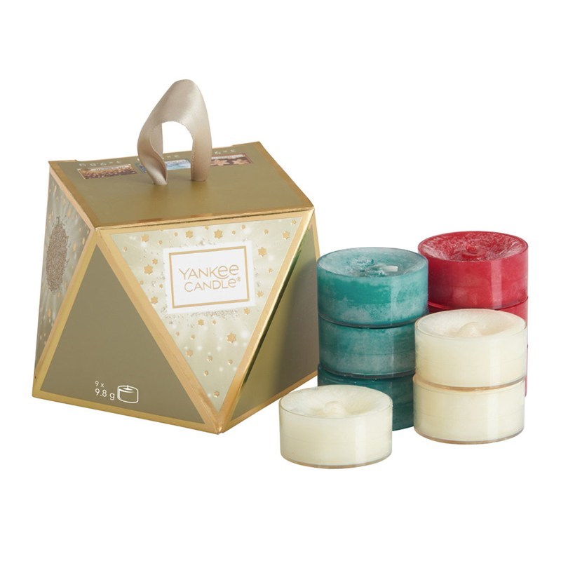 Yankee Candle Christmas Gift Set - Holiday Sparkle Tea Light Stocking